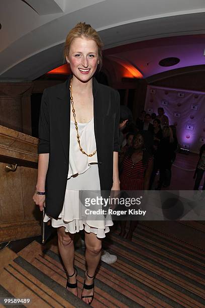 Actress Mamie Gummer attends the after party for The National concert benefit presented by ZYNC from American Express at Skylight One Hanson on May...
