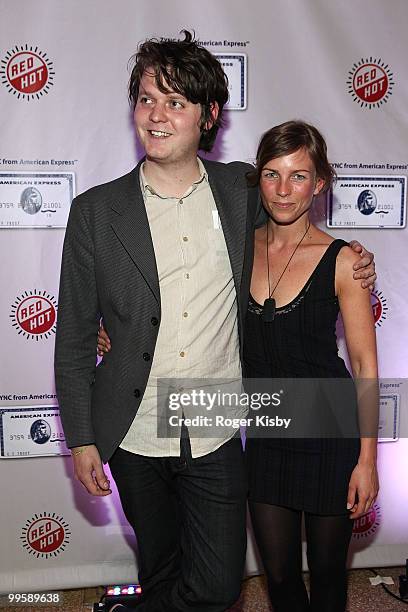 Zachary Francis Condon of Beirut attends the after party for The National concert benefit presented by ZYNC from American Express at Skylight One...