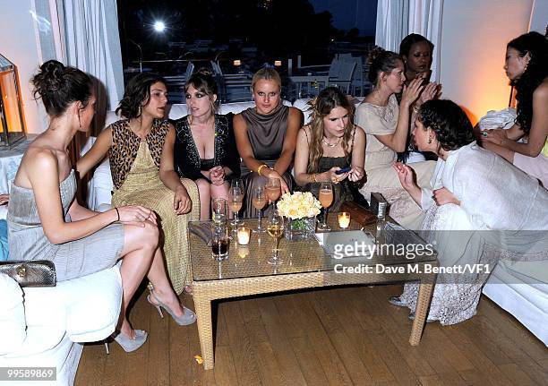 Charlotte Casiraghi, Margherita Missoni, guest, Olympia Scarry, Eugenie Niarchos and Tatiana Santo Domingo attend the Vanity Fair and Gucci Party...