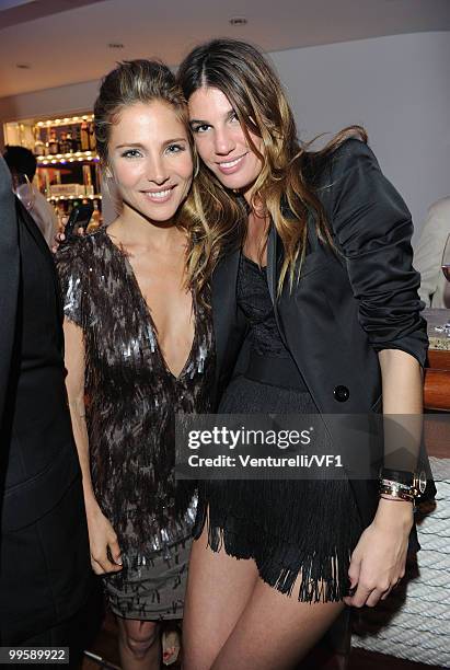 Elsa Pataky and Bianca Brandolini attends the Vanity Fair and Gucci Party Honoring Martin Scorsese during the 63rd Annual Cannes Film Festival at the...