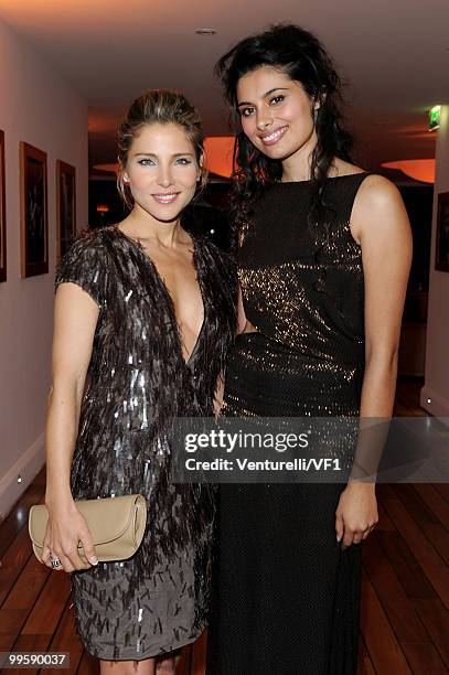 Elsa Pataky and Gabriella Wright attends the Vanity Fair and Gucci Party Honoring Martin Scorsese during the 63rd Annual Cannes Film Festival at the...