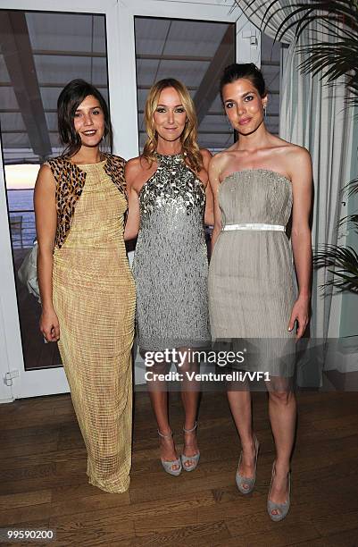 Margherita Missoni, creative director of Gucci, Frida Giannini and Charlotte Casiraghi attends the Vanity Fair and Gucci Party Honoring Martin...