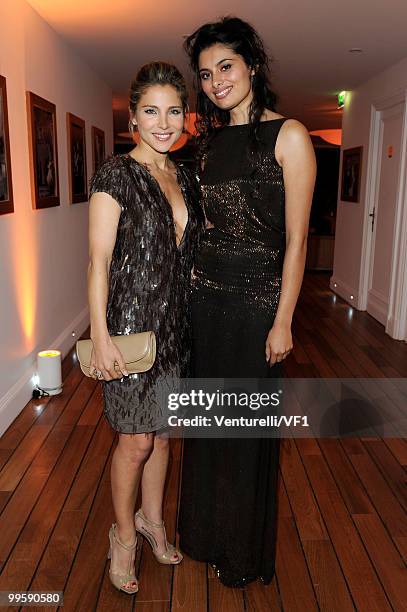 Elsa Pataky and Gabriella Wright attends the Vanity Fair and Gucci Party Honoring Martin Scorsese during the 63rd Annual Cannes Film Festival at the...