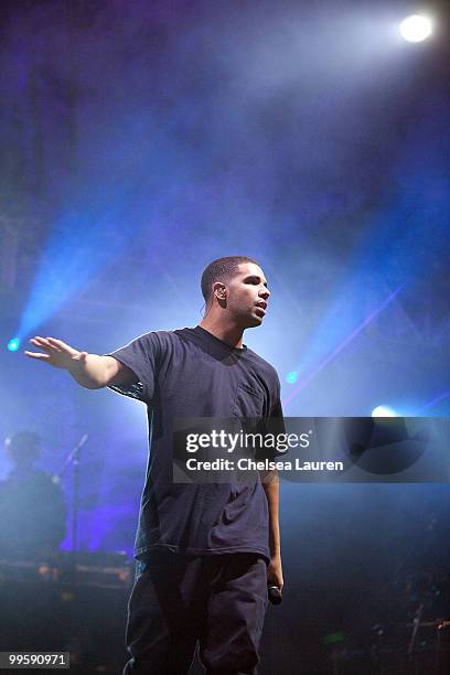 Recording artist Drake performs at the Sungod Festival at UCSD on May 14, 2010 in San Diego, California.