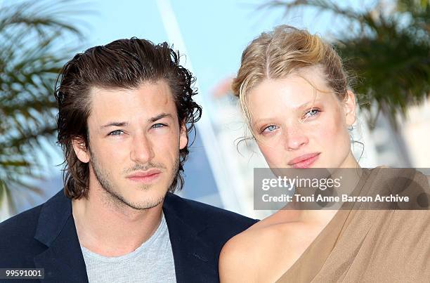 Actress Melanie Thierry and actor Gaspard Ulliel attend the 'The Princess Of Montpensier' Photo Call held at the Palais des Festivals during the 63rd...