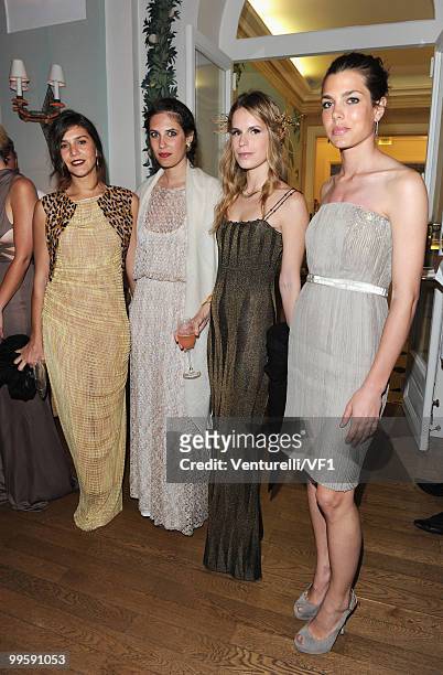 Margherita Missoni, Tatiana Santo Domingo, Eugenie Niarchos and Charlotte Casiraghi attends the Vanity Fair and Gucci Party Honoring Martin Scorsese...