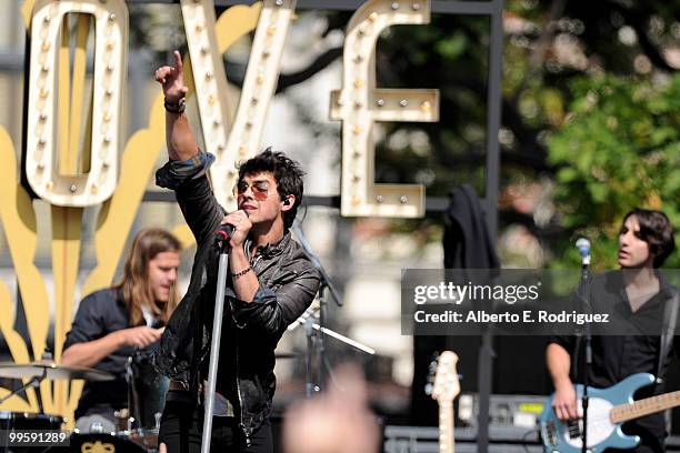 Musician Joe Jonas performs live at the Grove to kick off the summer concert series on May 15, 2010 in Los Angeles, California.