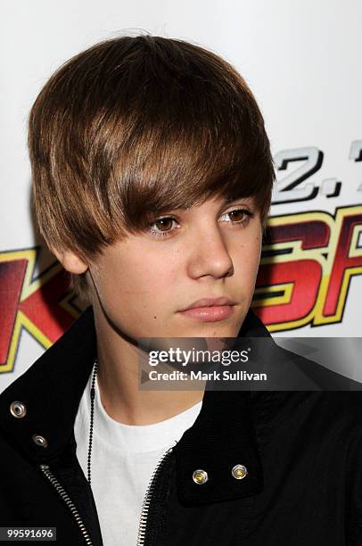 Singer Justin Bieber attends KIIS FM's 2010 Wango Tango Concert at Nokia Theatre L.A. Live on May 15, 2010 in Los Angeles, California.