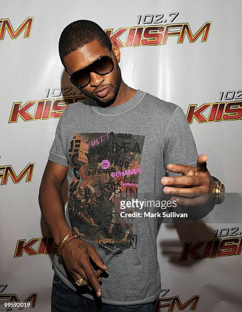 Usher attends KIIS FM's 2010 Wango Tango Concert at Nokia Theatre L.A. Live on May 15, 2010 in Los Angeles, California.