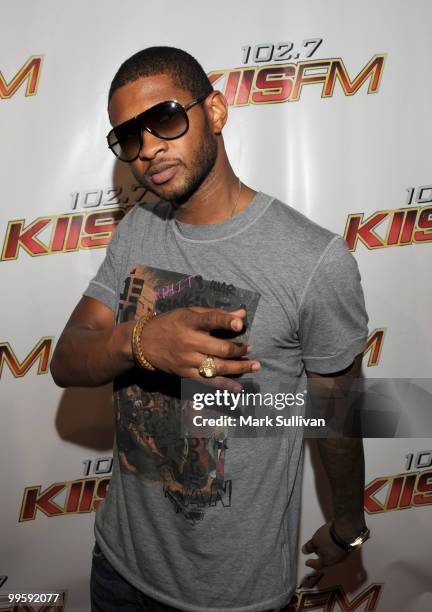 Usher attends KIIS FM's 2010 Wango Tango Concert at Nokia Theatre L.A. Live on May 15, 2010 in Los Angeles, California.