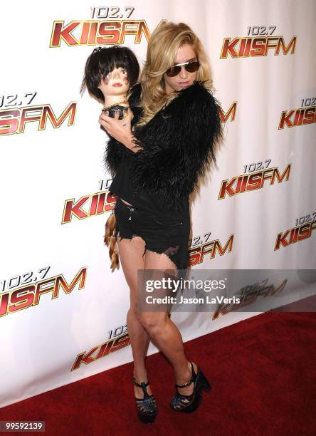 Ke$ha attends KIIS FM's 2010 Wango Tango Concert at Staples Center on May 15, 2010 in Los Angeles, California.