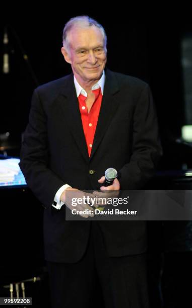 Playboy founder Hugh Hefner attends the 2010 Playboy's Playmate of the Year at The Palms Casino Resort on May 15, 2010 in Las Vegas, Nevada.