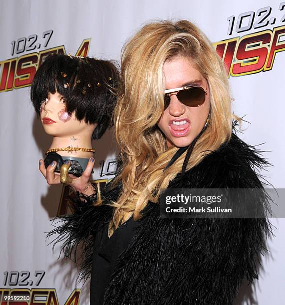 Singer Ke$ha attends KIIS FM's 2010 Wango Tango Concert at Nokia Theatre L.A. Live on May 15, 2010 in Los Angeles, California.