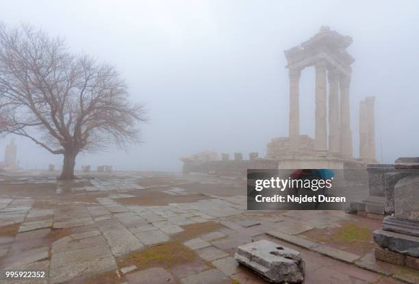 pergamon ancient city - pergamon stock-fotos und bilder