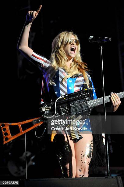 Ke$ha performs at KIIS FM's 2010 Wango Tango Concert at Nokia Theatre L.A. Live on May 15, 2010 in Los Angeles, California.