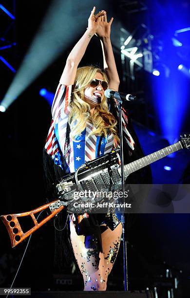 Ke$ha performs at KIIS FM's 2010 Wango Tango Concert at Nokia Theatre L.A. Live on May 15, 2010 in Los Angeles, California.