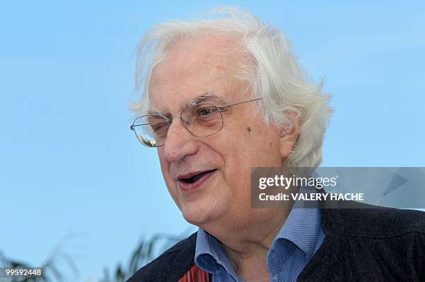 French director Bertrand Tavernier poses during the photocall of "La Princesse de Montpensier" presented in competition at the 63rd Cannes Film...