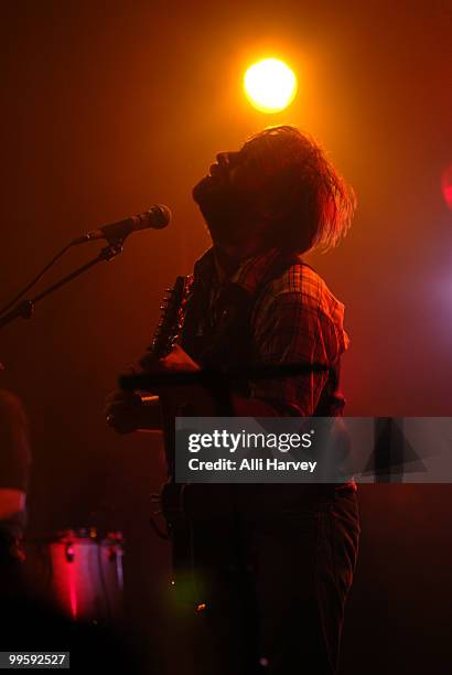 Dan Auerbach of the Black Keys performs at the Classic Car Club on May 15, 2010 in New York City.