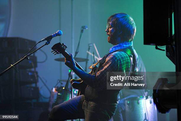 Dan Auerbach of the Black Keys performs at the Classic Car Club on May 15, 2010 in New York City.