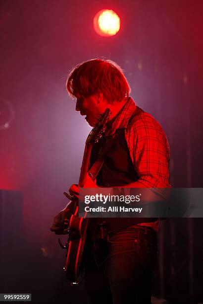 Dan Auerbach of the Black Keys performs at the Classic Car Club on May 15, 2010 in New York City.