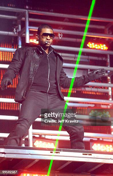 Usher performs at KIIS FM's 2010 Wango Tango Concert at Nokia Theatre L.A. Live on May 15, 2010 in Los Angeles, California.