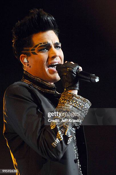 Adam Lambert performs at KIIS FM's 2010 Wango Tango Concert at Nokia Theatre L.A. Live on May 15, 2010 in Los Angeles, California.