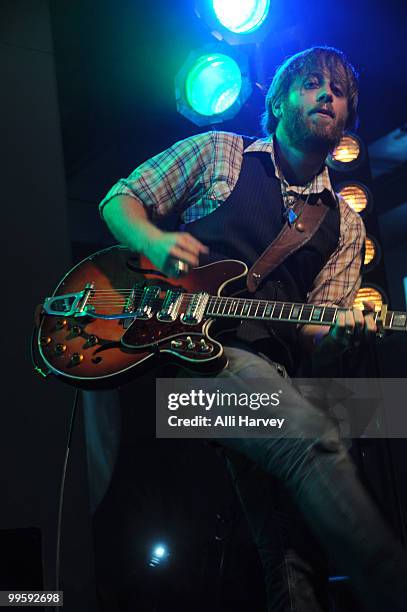 Dan Auerbach of the Black Keys performs at the Classic Car Club on May 15, 2010 in New York City.