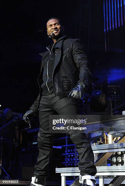 Hip-Hop Vocalist Usher performs at KIIS FM's 2010 Wango Tango Concert at Nokia Theatre L.A. Live on May 15, 2010 in Los Angeles, California.