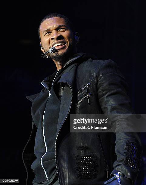 Hip-Hop Vocalist Usher performs at KIIS FM's 2010 Wango Tango Concert at Nokia Theatre L.A. Live on May 15, 2010 in Los Angeles, California.