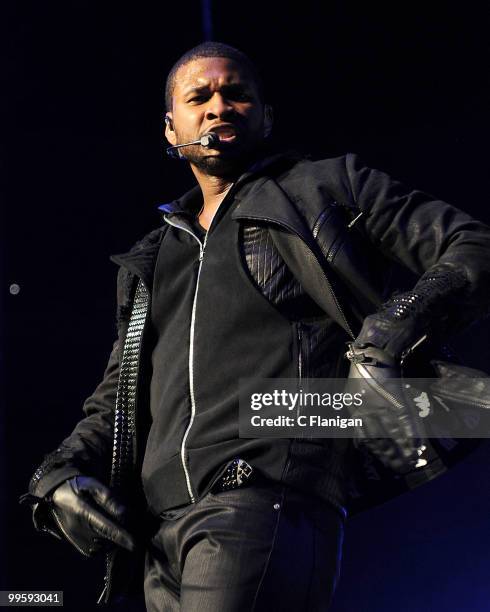 Hip-Hop Vocalist Usher performs at KIIS FM's 2010 Wango Tango Concert at Nokia Theatre L.A. Live on May 15, 2010 in Los Angeles, California.