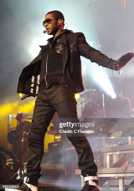 Hip-Hop Vocalist Usher performs at KIIS FM's 2010 Wango Tango Concert at Nokia Theatre L.A. Live on May 15, 2010 in Los Angeles, California.