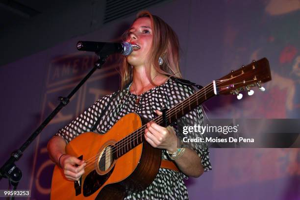 Caroline Jones performs to benefit The American Folk Art Museum at Espace on May 15, 2010 in New York City.