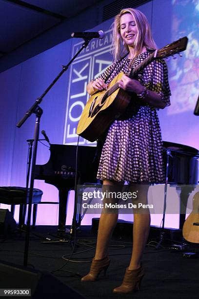 Caroline Jones performs to benefit The American Folk Art Museum at Espace on May 15, 2010 in New York City.