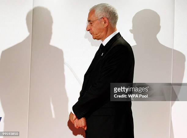 Chairman of FA, Lord Triesman looks on during the first English Football Association Respect and Fair Play Award ceremony at Wembley Stadium on May...
