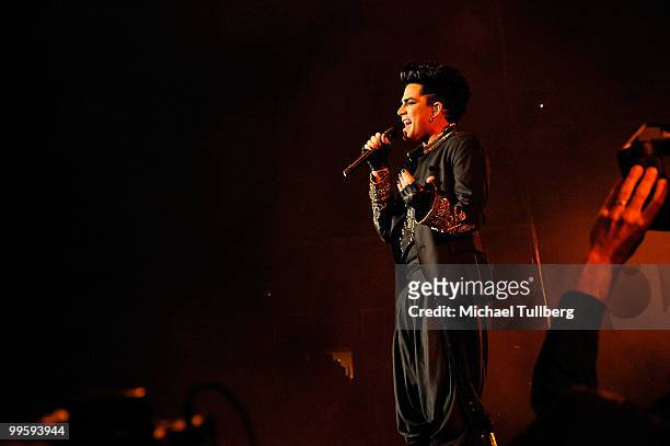 Singer Adam Lambert performs at 102.7 KIIS-FM's Wango Tango 2010 show, held at the Staples Center on May 15, 2010 in Los Angeles, California.