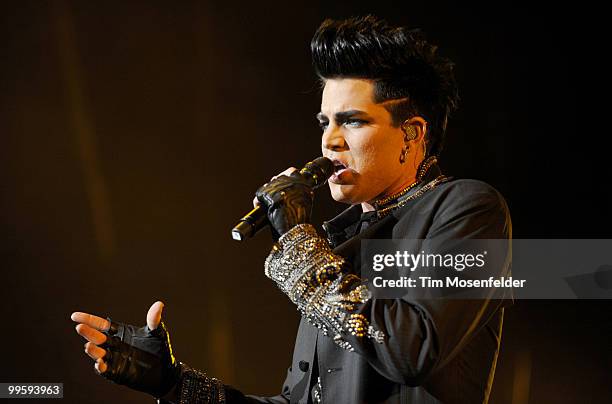 Adam Lambert performs as part of KIIS FM's Wango Tango 2010 at Staples Center on May 15, 2010 in Los Angeles, California.