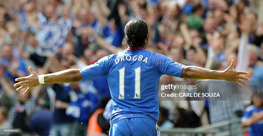 Chelsea's Ivorian striker Didier Drogba