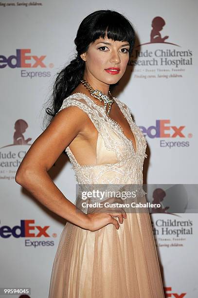 Candela Ferro arrives at 8th annual FedEx and St. Jude Angels and Stars Gala at InterContinental Hotel on May 15, 2010 in Miami, Florida.