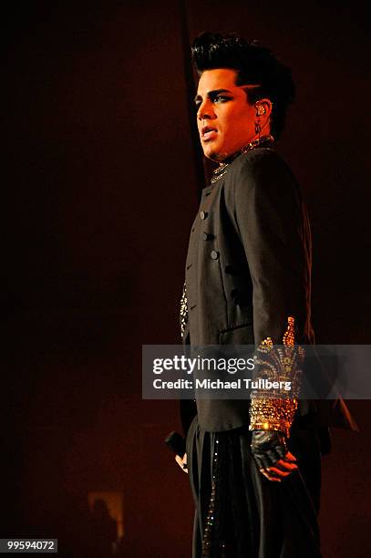 Singer Adam Lambert performs at 102.7 KIIS-FM's Wango Tango 2010 show, held at the Staples Center on May 15, 2010 in Los Angeles, California.