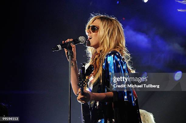 Singer Ke$ha performs at 102.7 KIIS-FM's Wango Tango 2010 show, held at the Staples Center on May 15, 2010 in Los Angeles, California.