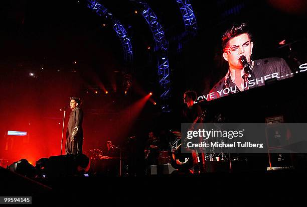 Singer Adam Lambert performs at 102.7 KIIS-FM's Wango Tango 2010 show, held at the Staples Center on May 15, 2010 in Los Angeles, California.