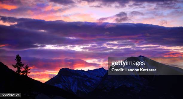 good morning bow valley - bow valley fotografías e imágenes de stock