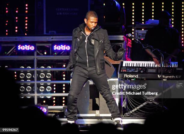 Singer Usher performs at 102.7 KIIS-FM's Wango Tango 2010 show, held at the Staples Center on May 15, 2010 in Los Angeles, California.