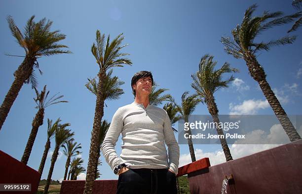 Head coach Joachim Loew of Germany is pictured after a press conference at Verdura Golf and Spa Resort on May 16, 2010 in Sciacca, Italy.