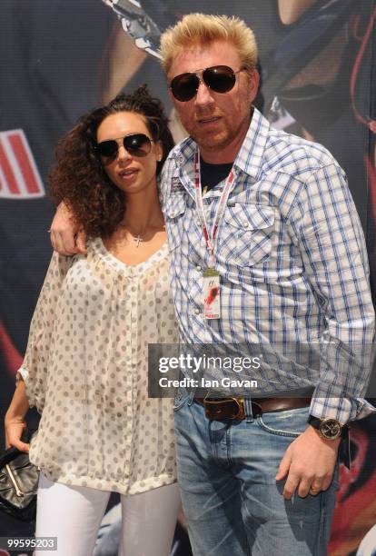 Boris Becker and his wife Sharlely Becker attend the Red Bull Formula 1 Energy Station on May 16, 2010 in Monaco, France.