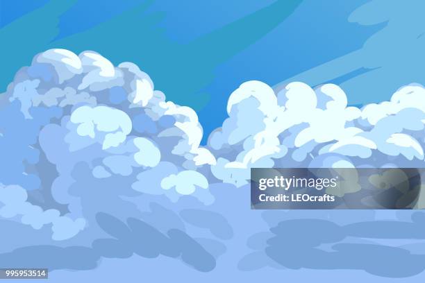 schöne wolken - leocrafts stock-grafiken, -clipart, -cartoons und -symbole