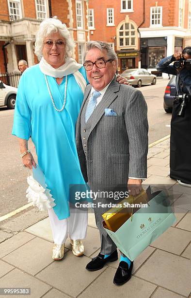 Ronnie Corbett attends the wedding of David Walliams and Lara Stone at Claridge's Hotel on May 16, 2010 in London, England.