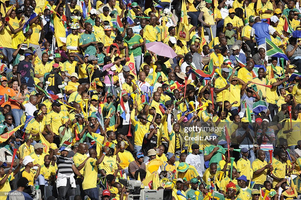 Some supporters of South Africa's nation