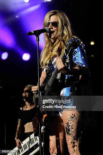 Ke$ha performs at KIIS FM's 2010 Wango Tango Concert at Staples Center on May 15, 2010 in Los Angeles, California.