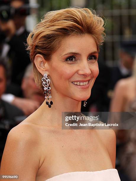 Clotilde Courau attends the 'You Will Meet A Tall Dark Stranger' Premiere held at the Palais des Festivals during the 63rd Annual International...